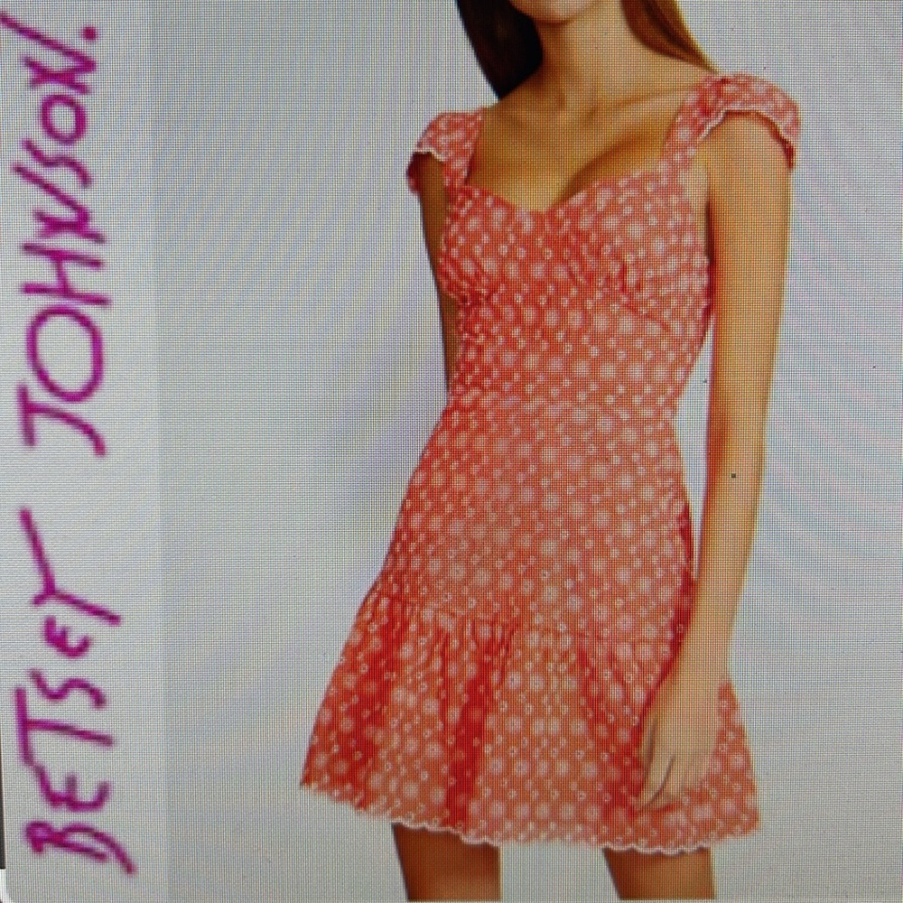 Betsey Johnson Pink Floral Mini Dress